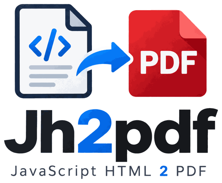 Jh2pdf — JavaScript HTML 2 PDF
